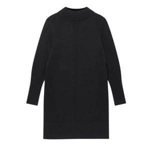 Mint Velvet Black Knit Mini Dress